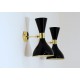 Wall Sconce Art. 1814 - Brass / Metal - BLACK Color