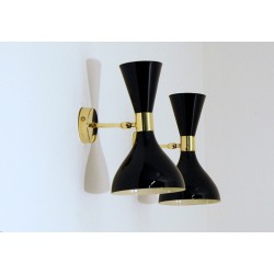 Applique Art. 1814 - Paralume in Metallo - Struttura in Ottone