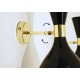 Wall Sconce Art. 1814 - Brass / Metal - BLACK Color