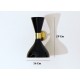 Wall Sconce Art. 1814 - Brass / Metal - BLACK Color