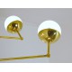 Ceiling Lamp - Art. 1711 - 11 DIFFUSERS - Brass / Opal Glass