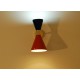 Wall Sconce Doublr Cone Art. 1845 - 2 DIFFUSERS - Brass / Metal - ORANGE - BLUE