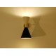 Wall Sconce Double Cone Art. 1845 - 2 DIFFUSERS - Brass / Metal - WHITE - BLUE