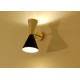 Wall Sconce Double Cone Art. 1845 - 2 DIFFUSERS - Brass / Metal - WHITE - BLUE