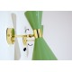 Wall Sconce Double Cone Art. 1847 - 2 DIFFUSERS - Brass / Metal - LIGHT GREEN