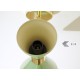 Wall Sconce Double Cone Art. 1847 - 2 DIFFUSERS - Brass / Metal - LIGHT GREEN