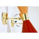 Wall Sconce Double Cone Art. 1848 - 2 DIFFUSERS - Brass / Metal - ORANGE - RED