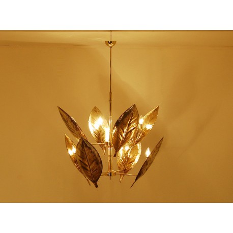 LEAF Ceiling Lamp - Art. 1842 - 8 DIFFUSORI - Brass