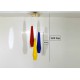 Ceiling Lamp Art. 1910 - 3 DIFFUSERS in Colored Glass