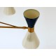 Ceiling Lamp Art. 1914 - 6 DIFFUSERS Double Cone - Antique Brass