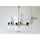 Ceiling Lamp Art. 1914 - 6 DIFFUSERS Double Cone - Antique Brass