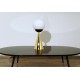 Lampada da Tavolo BILIA - Art. 1913 - Ottone - Sfera in Vetro Opalino - Gio Ponti