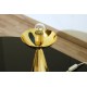 Lampada da Tavolo BILIA - Art. 1913 - Ottone - Sfera in Vetro Opalino - Gio Ponti
