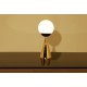 Lampada da Tavolo BILIA - Art. 1913 - Ottone - Sfera in Vetro Opalino - Gio Ponti