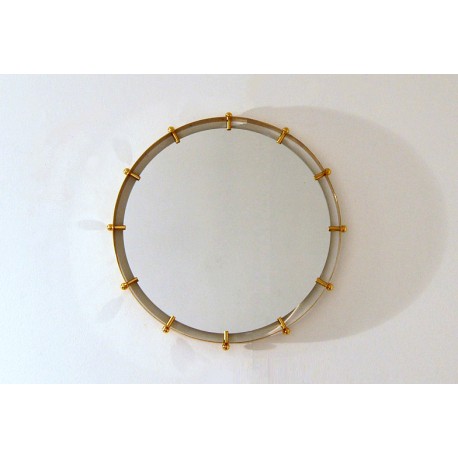 Wall Mirror LED Backlight - Art. 1910 - Brass Edge