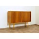 Original TEAK SIDEBOARD - Brass Insert - Art. 1433 - Crystal Top