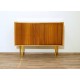 Original TEAK SIDEBOARD - Brass Insert - Art. 1433 - Crystal Top