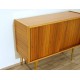 Original TEAK SIDEBOARD - Brass Insert - Art. 1433 - Crystal Top