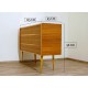Original TEAK SIDEBOARD - Brass Insert - Art. 1433 - Crystal Top