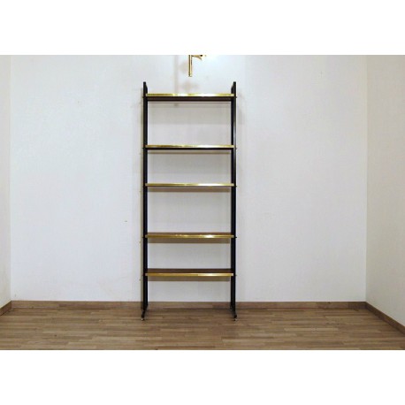 Libreria in TEAK - Art. 1429 - Inserti Ottone - Italy 1950