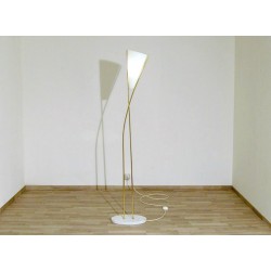 Floor Lamp Art. 1428 - DIFFUSER in Opal Glass - Marble Base