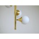 Ceiling Lamp ALBERELLO Art. 1422 - 5 DIFFUSERS Sphere Glass - Brass