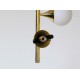 Ceiling Lamp ALBERELLO Art. 1422 - 5 DIFFUSERS Sphere Glass - Brass