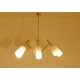 Ceiling Lamp Art. 1421 - 6 DIFFUSERS Opal Glass - Brass