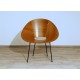 Poltroncina in TEAK Curvato, Art. 1171 - Struttura in Metallo - Inserti in Ottone
