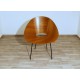 Poltroncina in TEAK Curvato, Art. 1171 - Struttura in Metallo - Inserti in Ottone