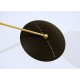 Wall Lamp Art. 1816 - 2 DIFFUSERS with ARTICULATED ARM - Brass structure