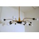 Coppia di Lampade da Soffitto Originali Art. 1423 - 12 DIFFUSORI - Ottone