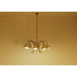 Lampada da Soffitto Originale Art. 1433 - 8 DIFFUSORI - Ottone