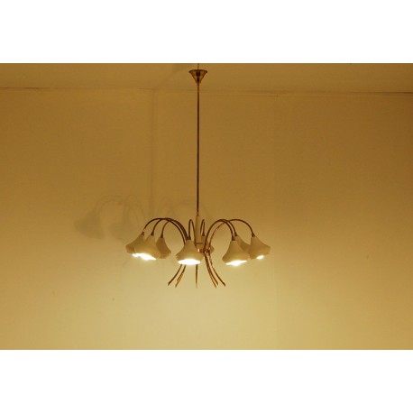 Original Ceiling Lamp Art. 1433 - 8 DIFFUSERS - Brass