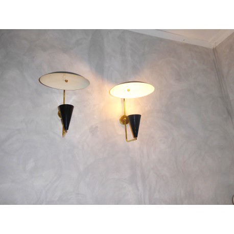 Coppia di applique in ottone - Art. 1947