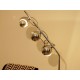 Floor Lamp, Art. 1026, 3 LAMPSHADES - GLOBE MAGNETIC - Chrome Plated Brass