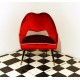 Original Chair Art. 1031  100% Cotton Velvet  RED Color - Made in Italy 1950