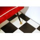 Sedia Originale Art. 1031 - Velluto 100 % Cotone - Colore ROSSO - Made in Italy 1950
