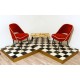 Chair Art. 1032 - 100% Cotton Velvet - Color RED