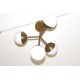 Lampada a soffitto anni '50 con 4 vetri - Art. 2044