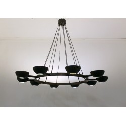 Lampada da Soffitto Art. 2067 - 10 DIFFUSORI - Finitura Bronzato