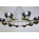 Ceiling Lamp Art. 2067 - 10 DIFFUSERS - Bronze Finish