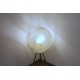 Lampada da terra - Struttura in ottone - Sfera in vetro opalino - Art. 2073