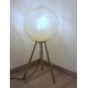 Floor lamp - Brass structure - Opal glass sphere - Art. 2073