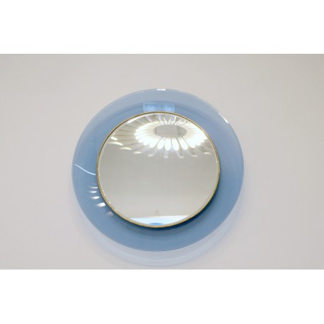 Mirrors attributed to Fontana Arte - Concave colored Glass frame - Art. 2075