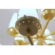 Ceiling Lamp Art. 2077 - 16 DIFFUSERS Opaline Glass - Metal