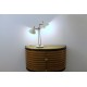 Lampada da Tavolo Art. 2082 - Ottone / Marmo - BIANCO