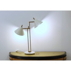 Lampada da Tavolo Art. 2082 - Ottone / Marmo - BIANCO
