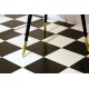 Tavolino Art. 1035 - Piano in Vetro Nero - Struttura in Legno
