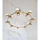 Ceiling Lamp Art.2084 - 18 DIFFUSERS - Brass / Opal Glass